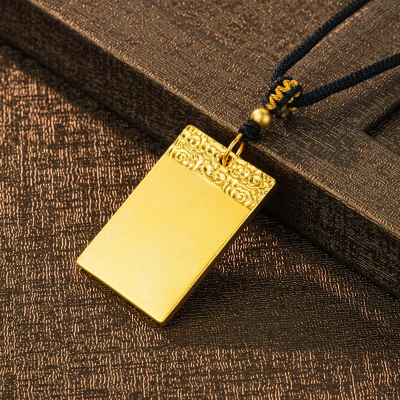 吊坠足银 足银祥云无事牌系列吊坠时尚轻奢