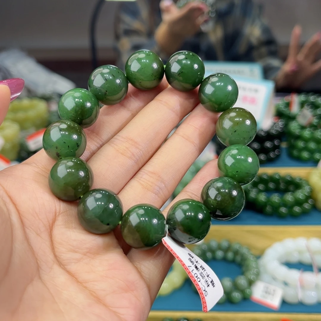 未镶嵌手链和田玉纯天然和田玉新疆碧玉手串16