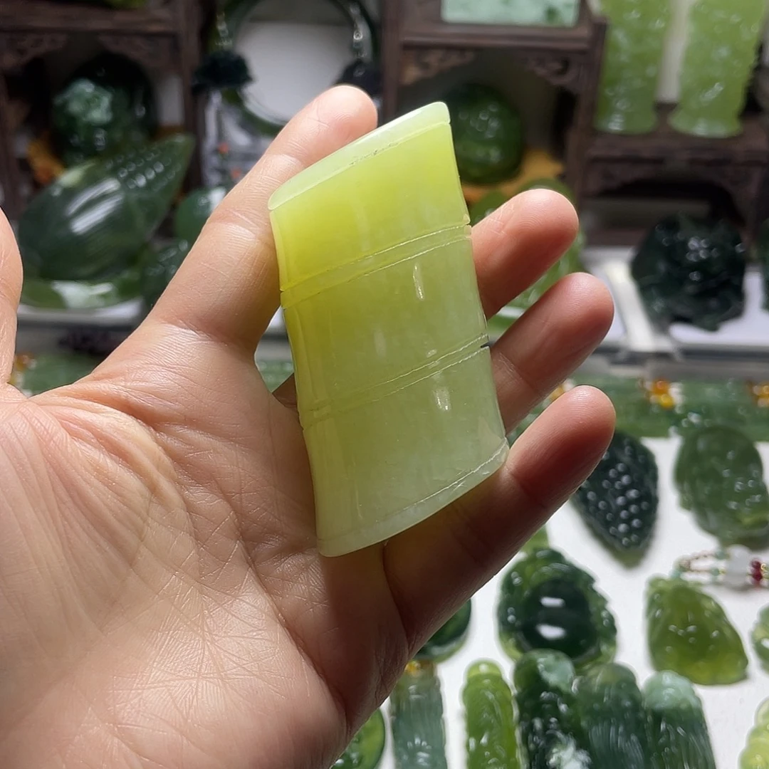 蛇纹石玉未镶嵌手把