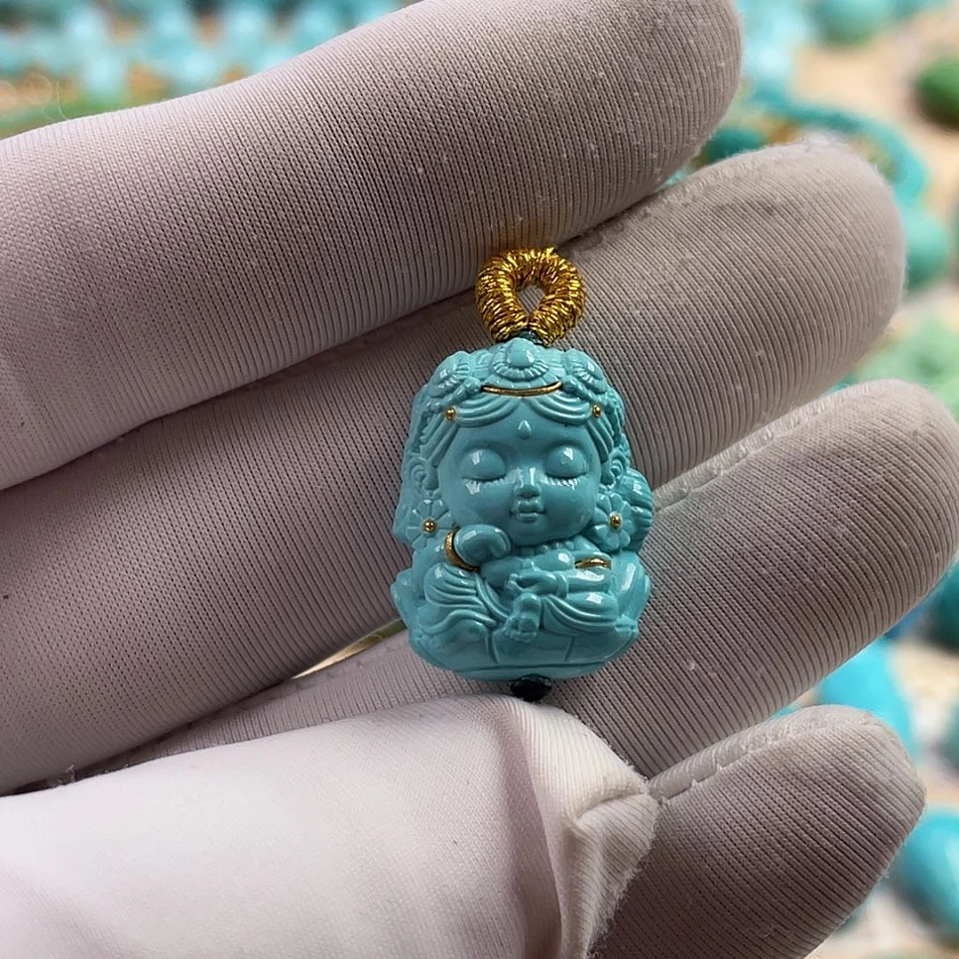 未镶嵌绿松石珠宝奇石