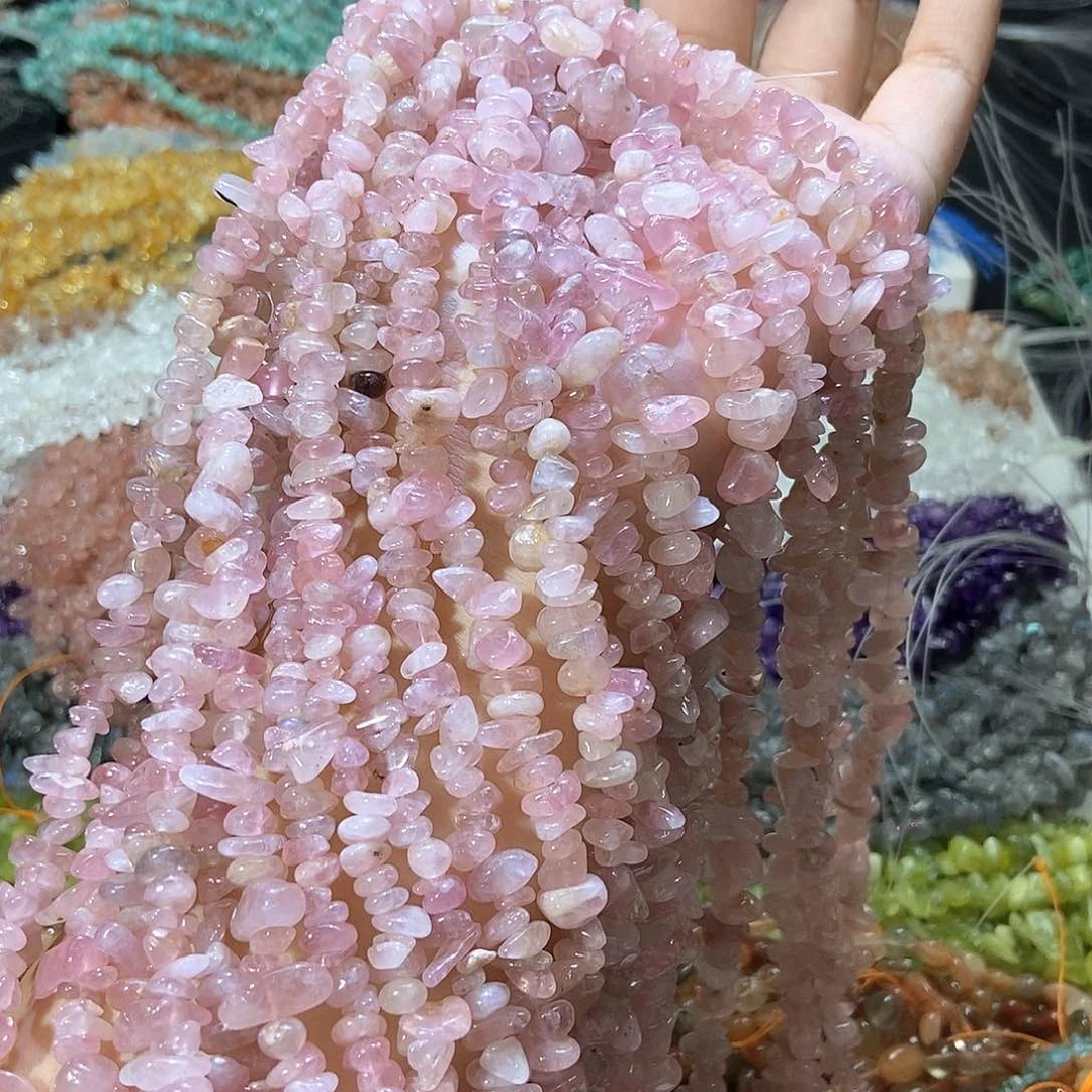 水晶珠宝半成品未镶嵌B紫马粉