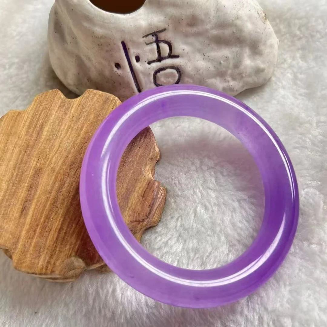 典藏品 紫色圆条手镯