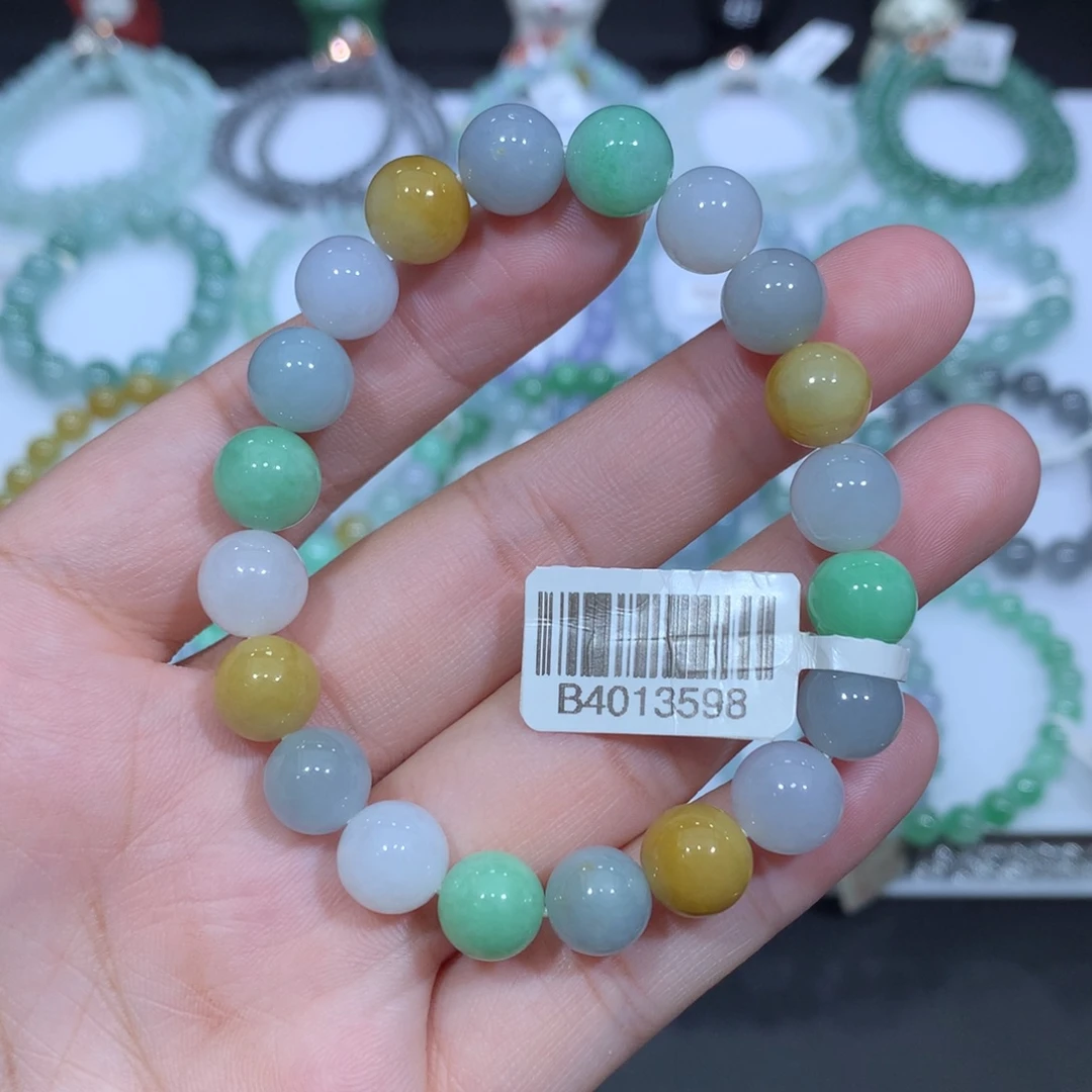 未镶嵌手串翡翠天然