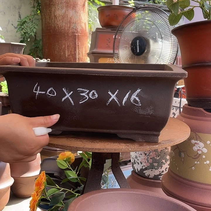 40素面马槽花盆紫砂花盆紫砂