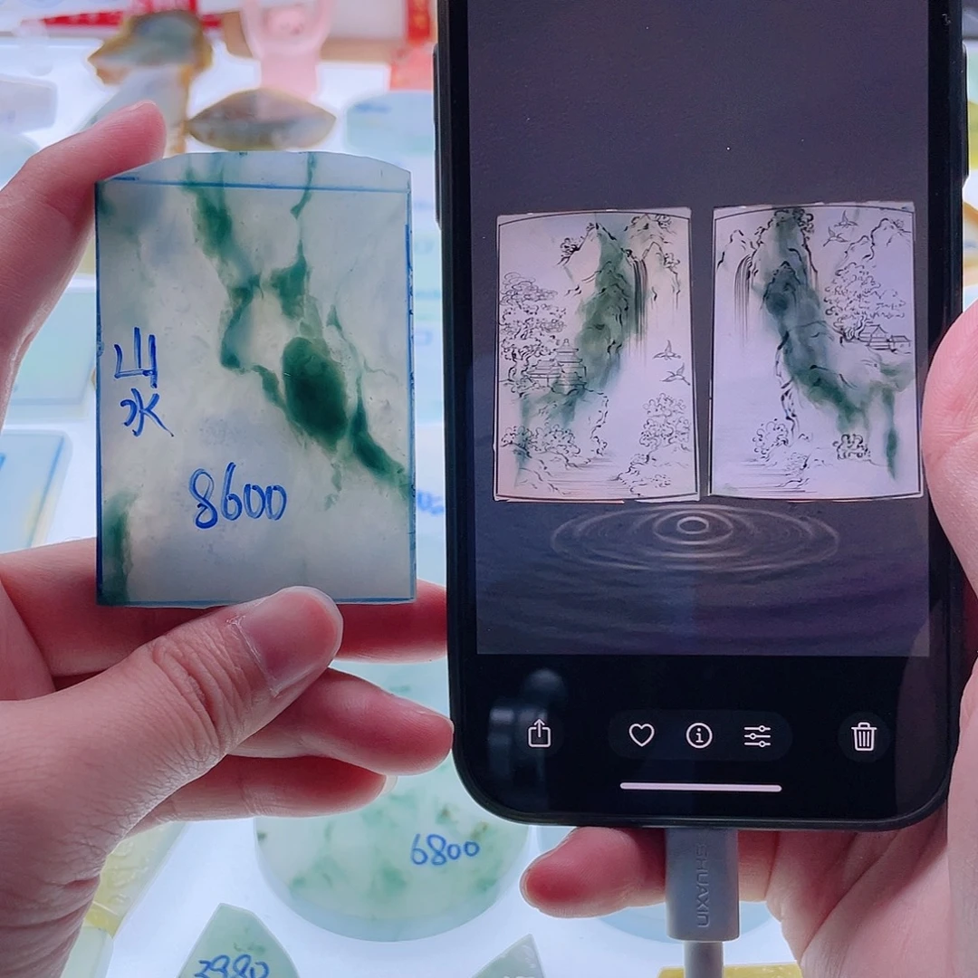 定制翡翠未镶嵌天然翡翠包工