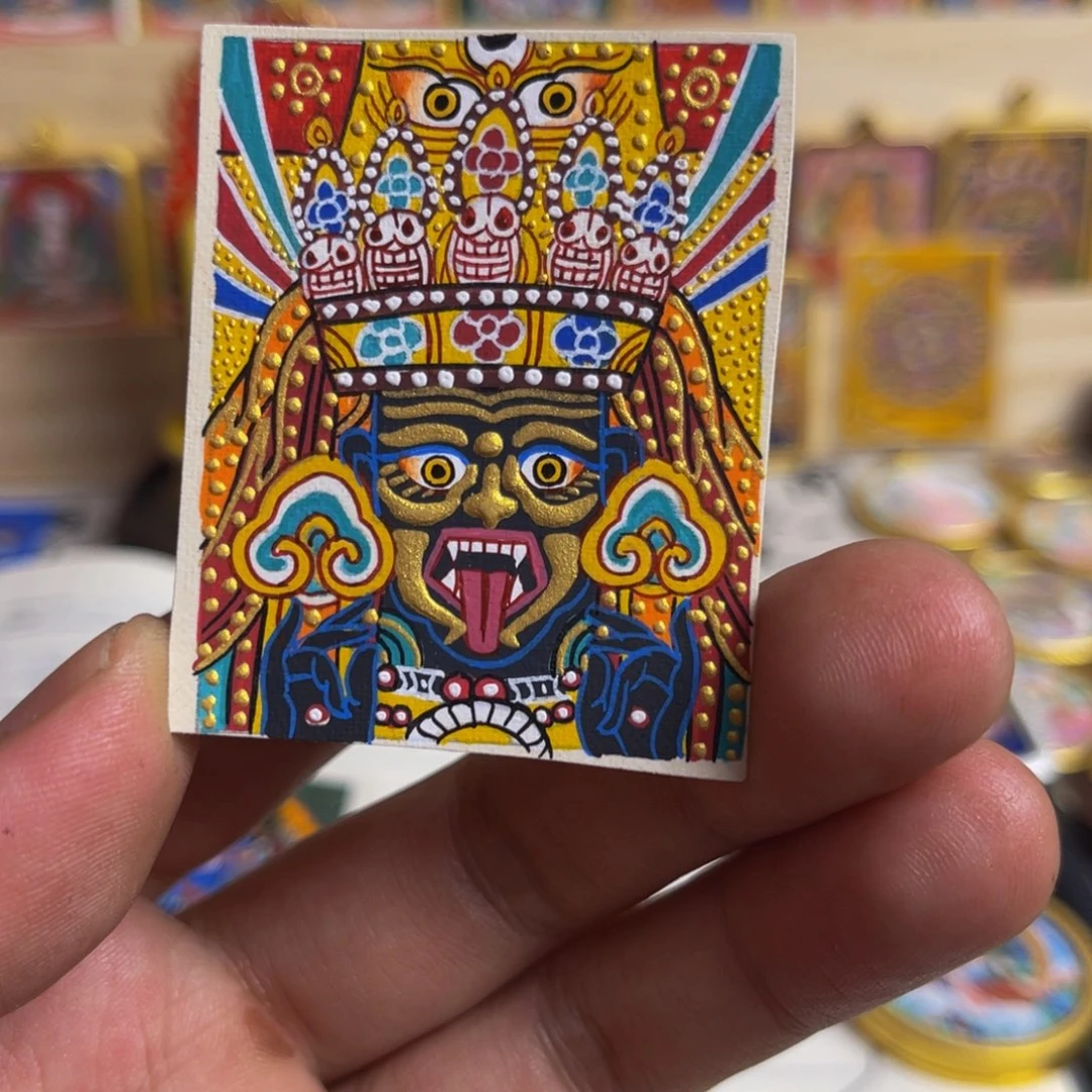 花岗石铁合金扎基拉姆手绘唐卡