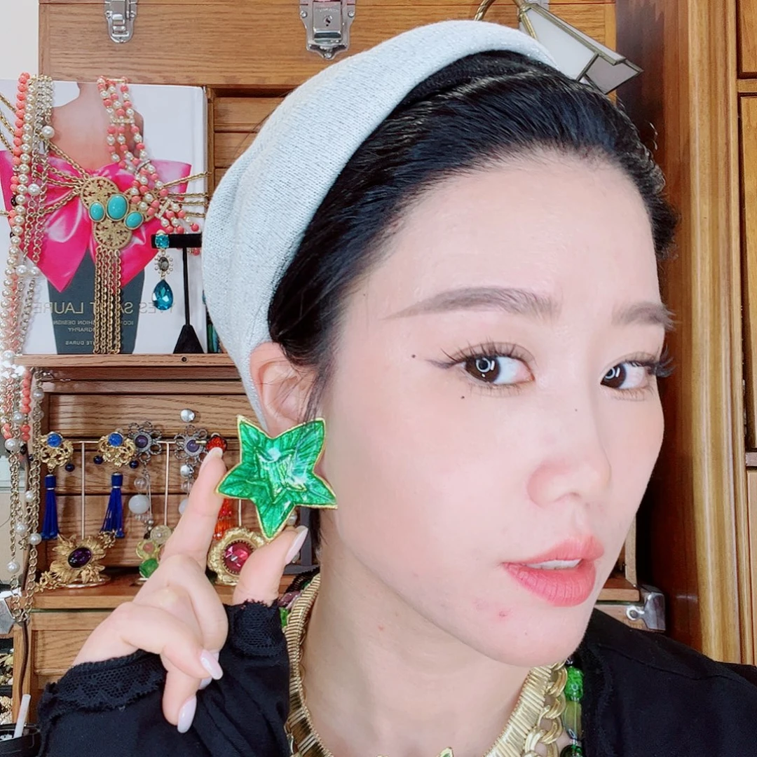 合成碳硅石铜合金中古耳夹