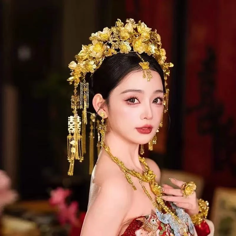 金点半冠加后驱新款新娘头饰3120
