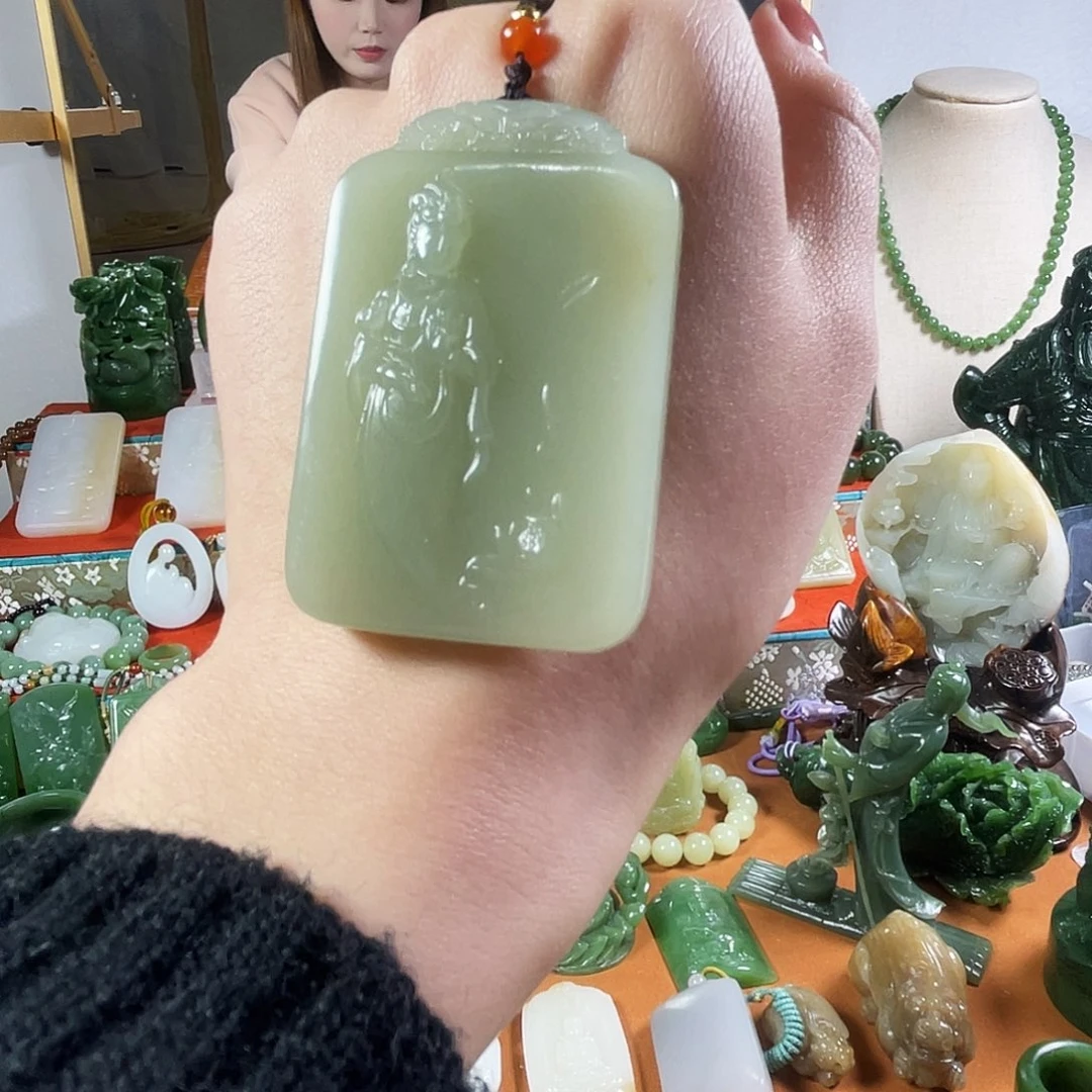 和田玉未镶嵌挂件