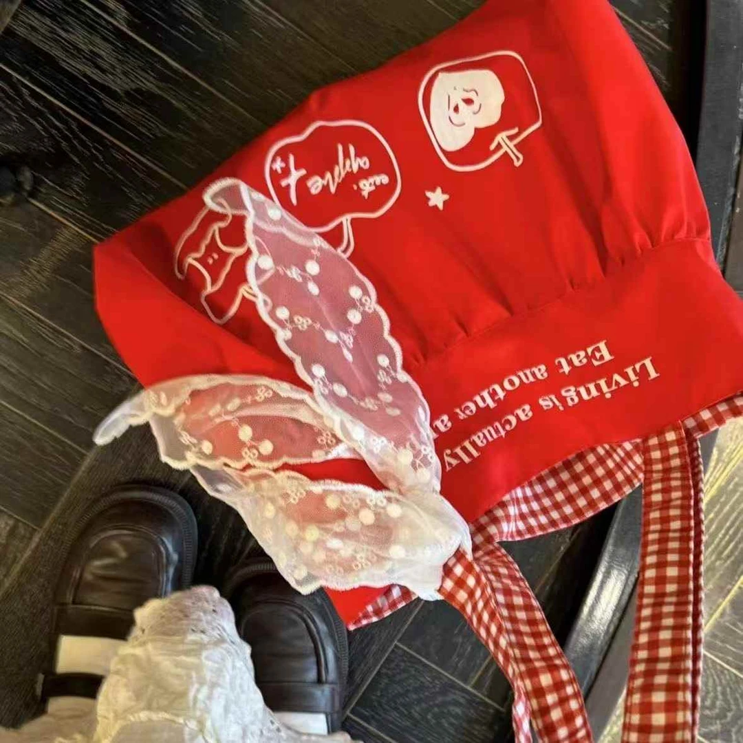 可爱韩系ins百搭红色苹果包女2025新款慵懒风托特包大容量单肩包