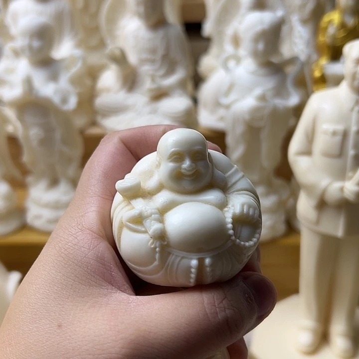 咖***糖有机玻璃弥勒一摆件