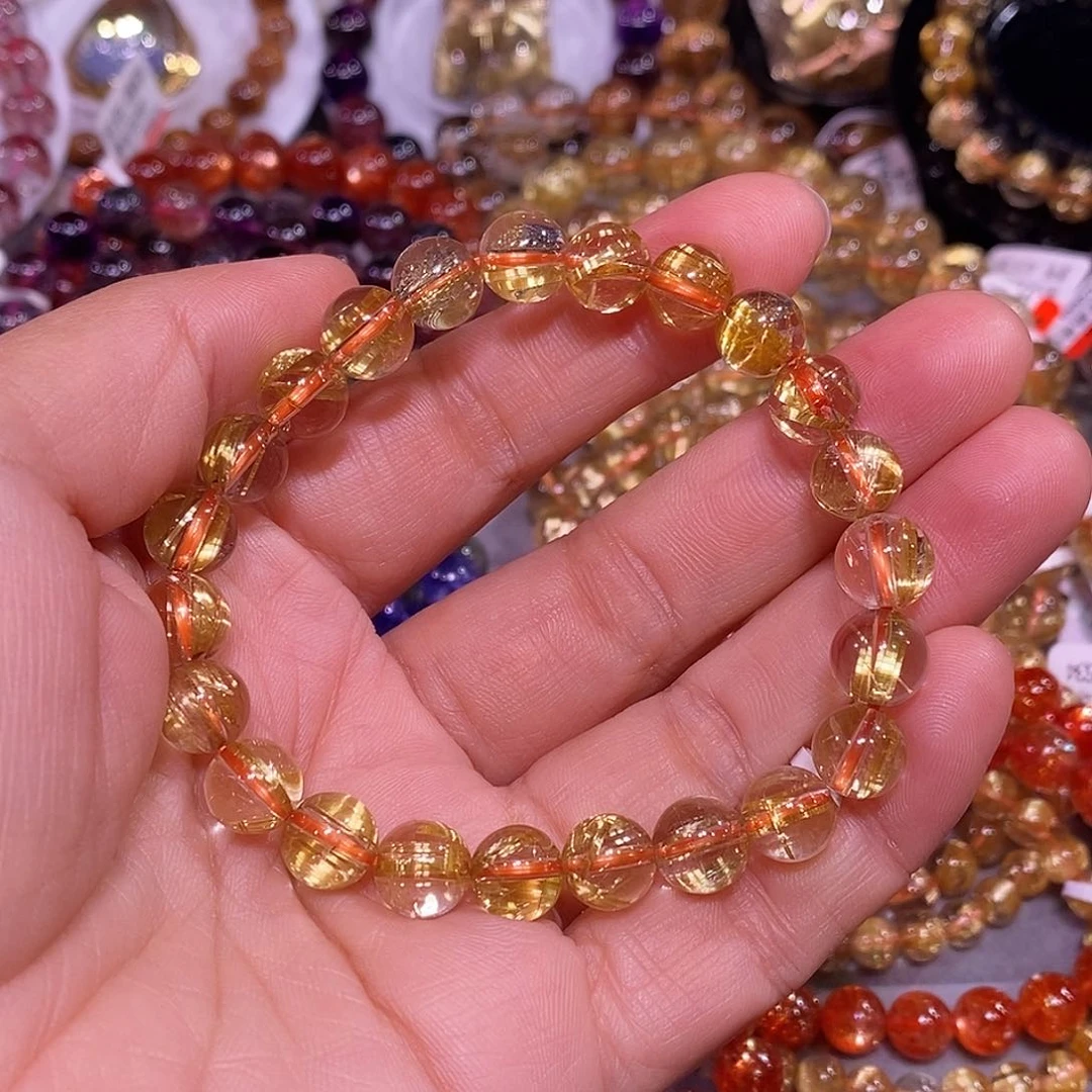 未镶嵌手链水晶金钛晶8.5