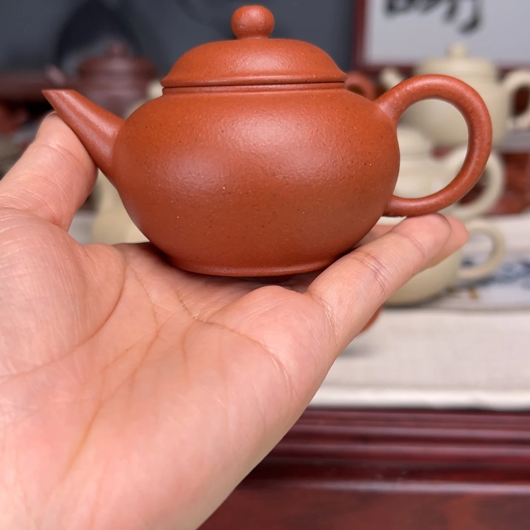 依***心紫砂茶壶宝山红泥120