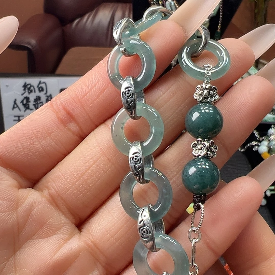 翡翠未镶嵌手链手链