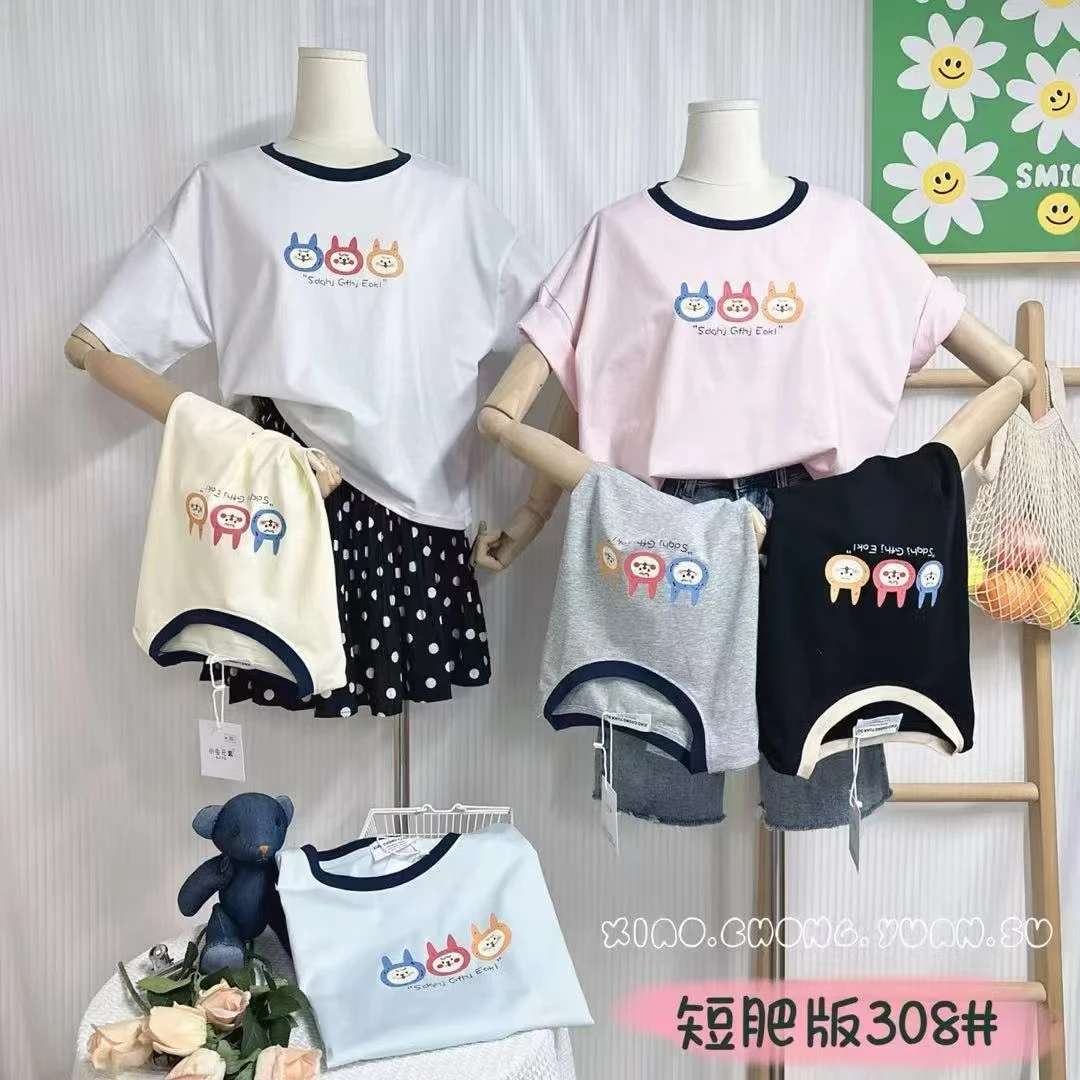 2025新款短袖T恤休闲夏季印花