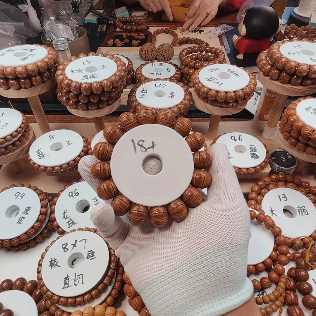 桃核手串碎****老桃核手串