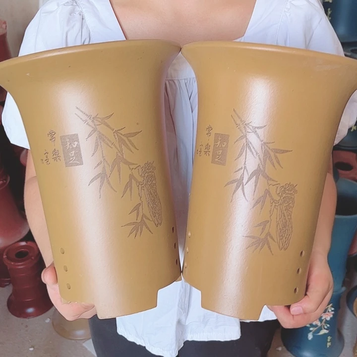宜兴紫砂精品花盆