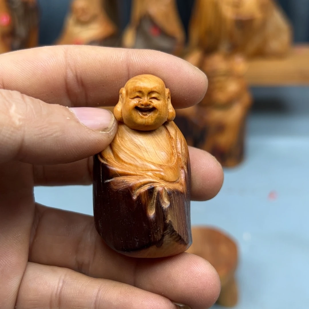 木***7木崖柏木摆件手把件