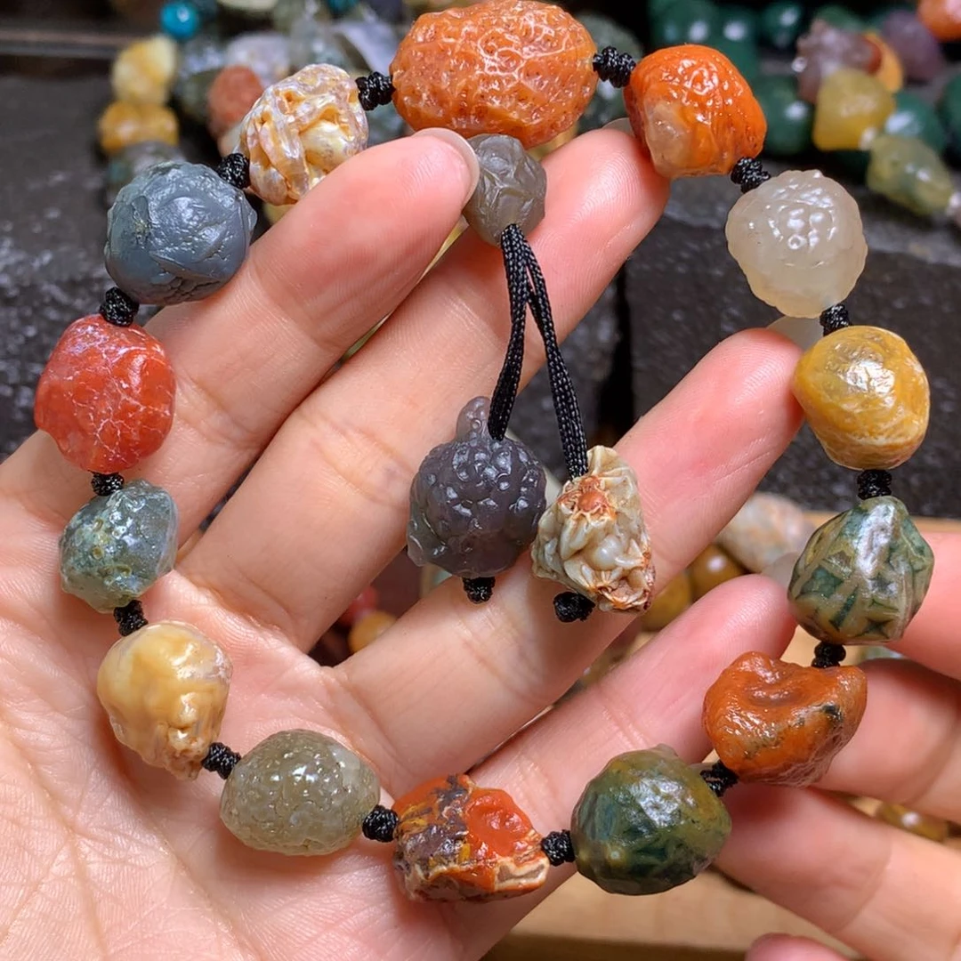 未镶嵌玛瑙/玉髓珠宝半成品