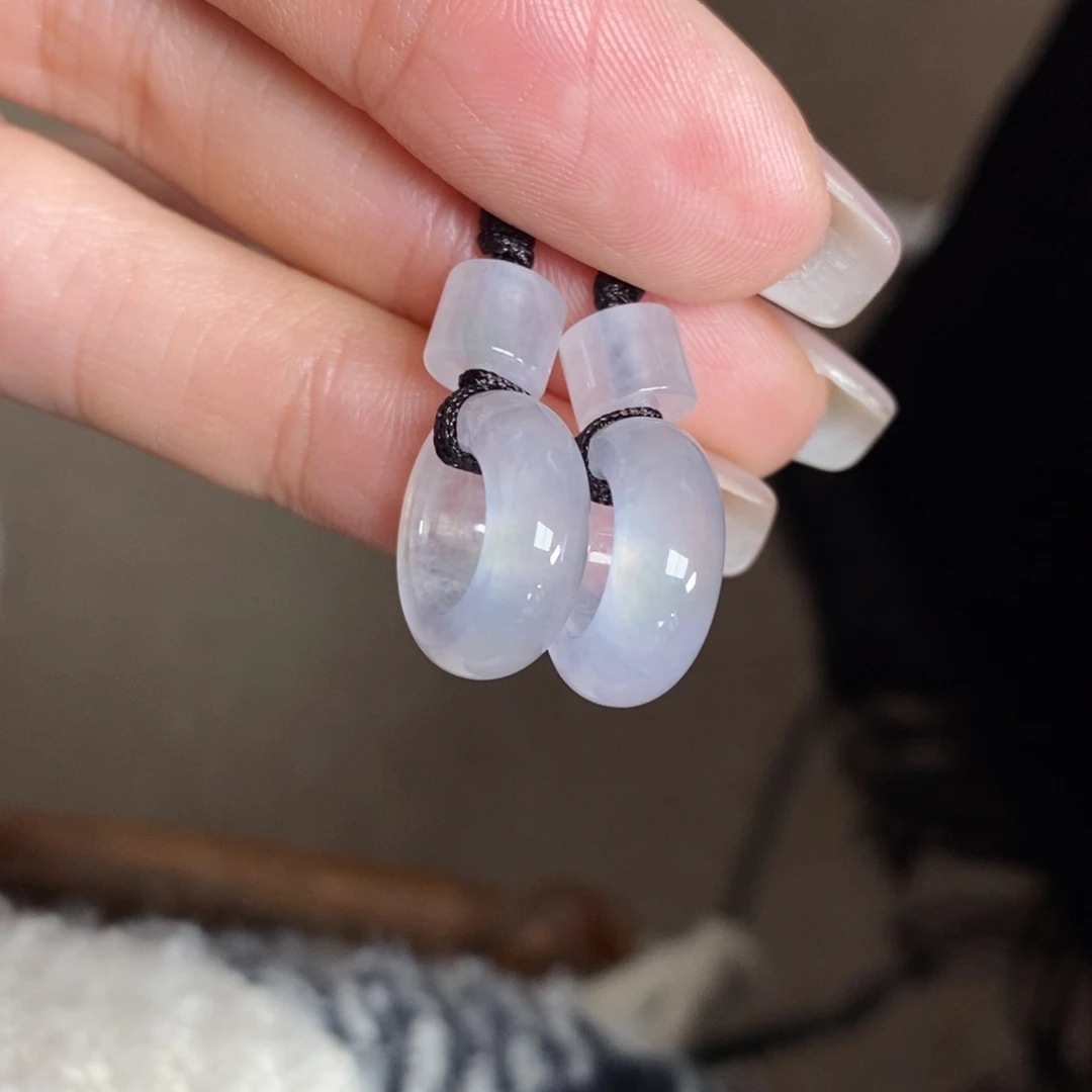 翡翠未镶嵌耳饰高冰轮胎圈 推荐