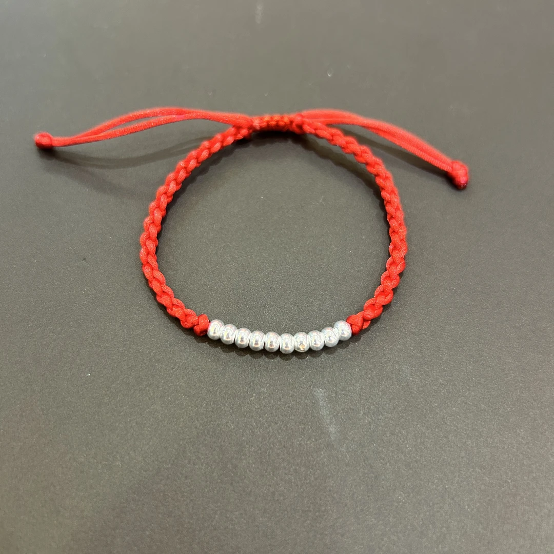 足银手链 足银手链 《新人见面礼》 十全十美足银990手绳