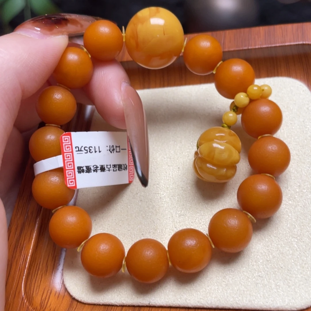 蜜蜡未镶嵌手链手串