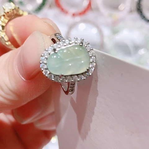 未镶嵌戒指翡翠天然缅甸翡翠戒指