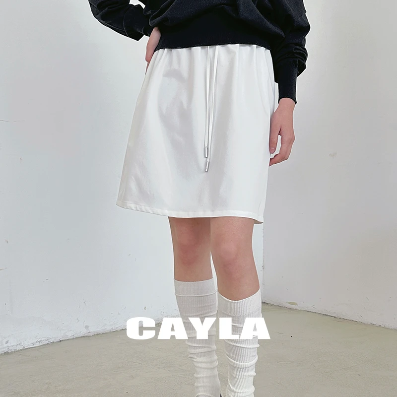 CAYLA25SS工装抽绳半裙022