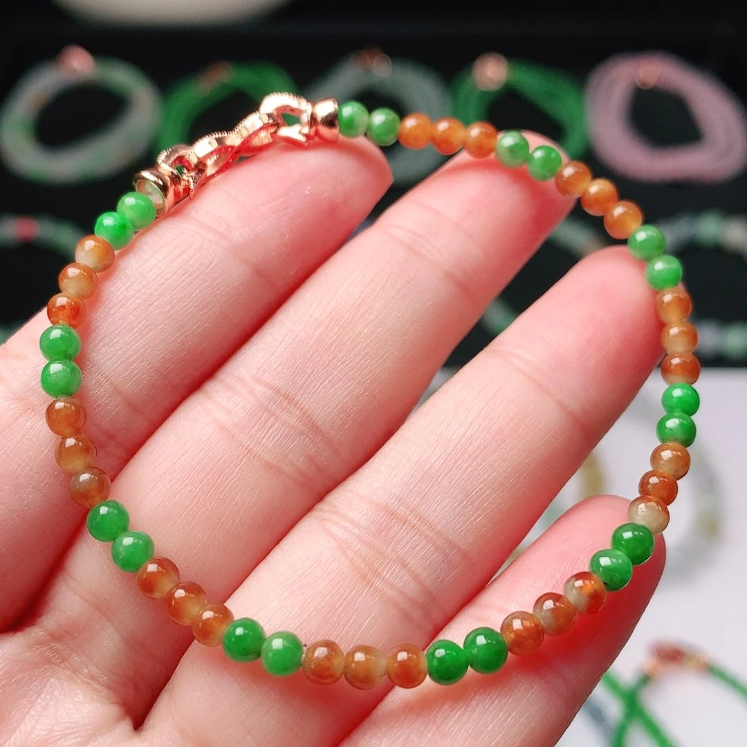 未镶嵌手链翡翠翡翠