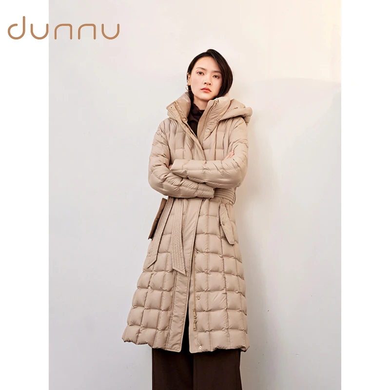 dunnu敦奴修身加厚保暖女士白鸭绒羽绒服DS5Y2116