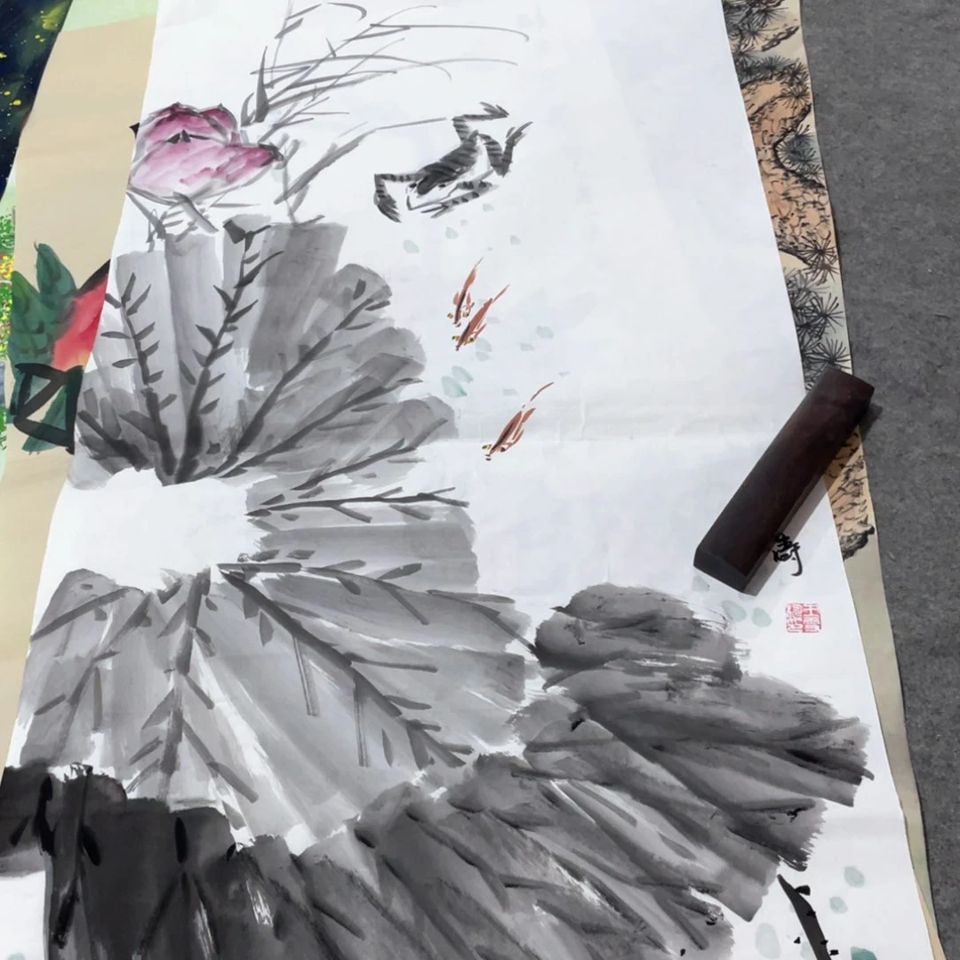 国画国画作品画心一张