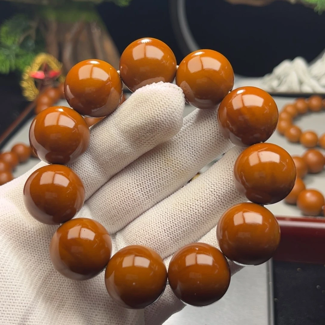 橄榄核手串2.13+树王全品铁核 小孔 微瑕