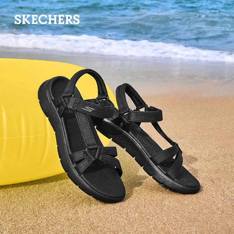 斯凯奇141451夏季新款凉鞋软底女轻量缓震沙滩鞋休闲鞋