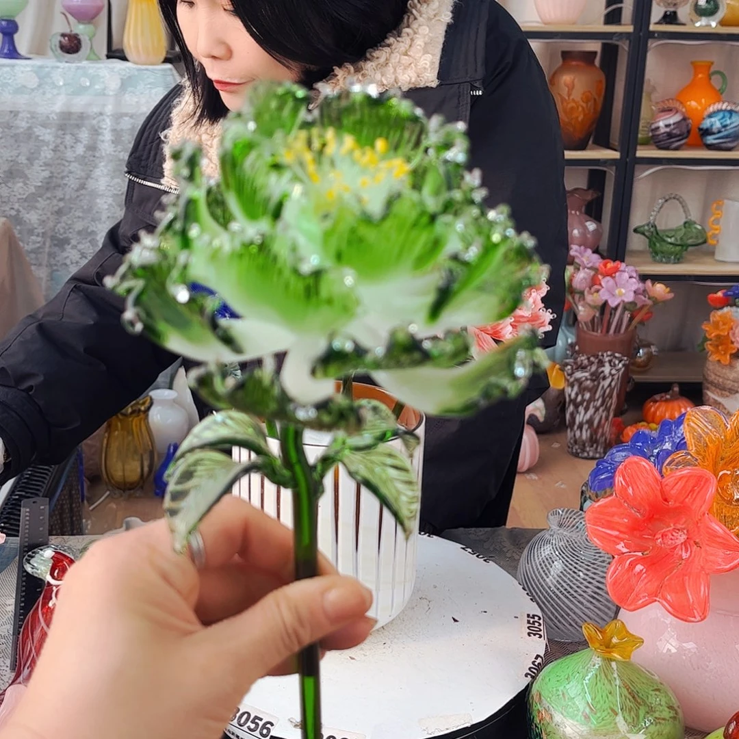 牡丹 福利家悦琉璃工艺品