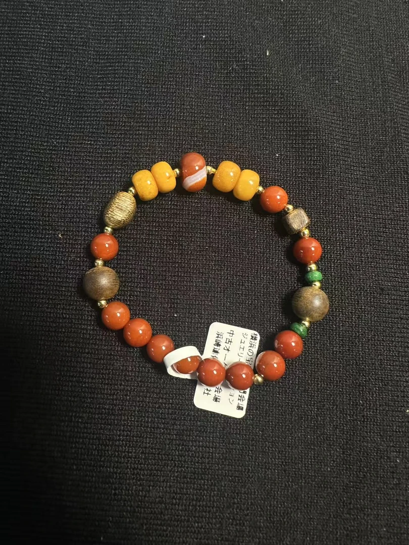 925银玻璃手链 C2401时尚饰品单圈饰品