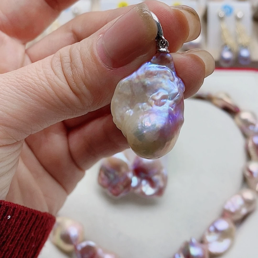 【闪购商品】淡水珍珠耳饰银S925镶嵌