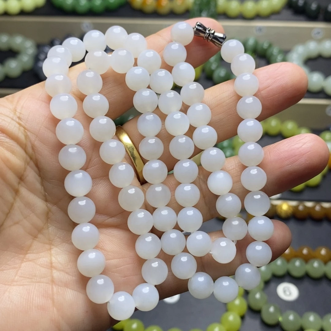 和田玉未镶嵌手串