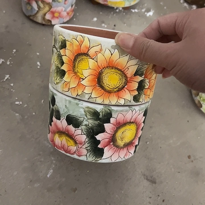 景德镇手绘花盆性价比超高