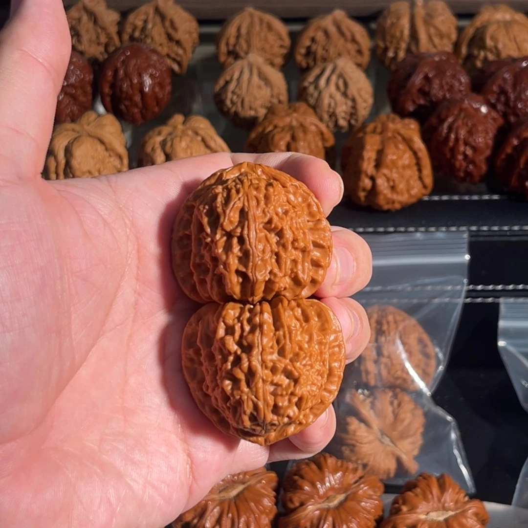 核桃手串/手链边肚41全品三角白 45克