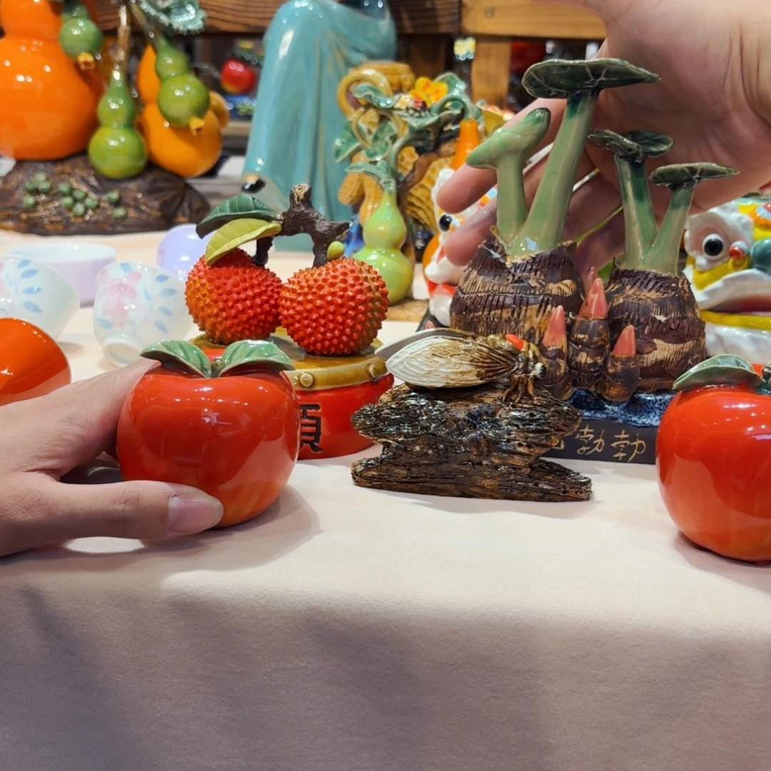 陶瓷明*三件套加苹果一对