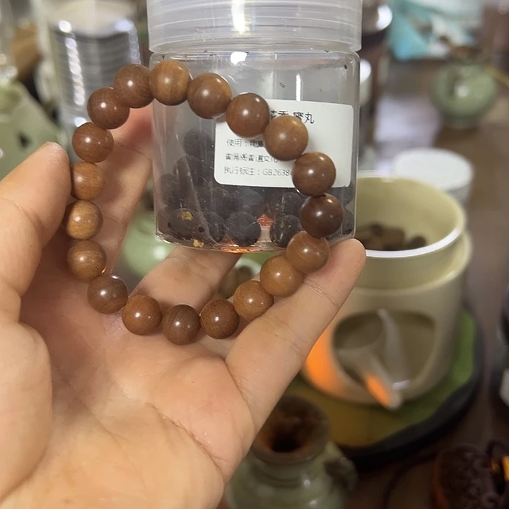 香粉老山檀1.0单圈➕丸子梅花20克