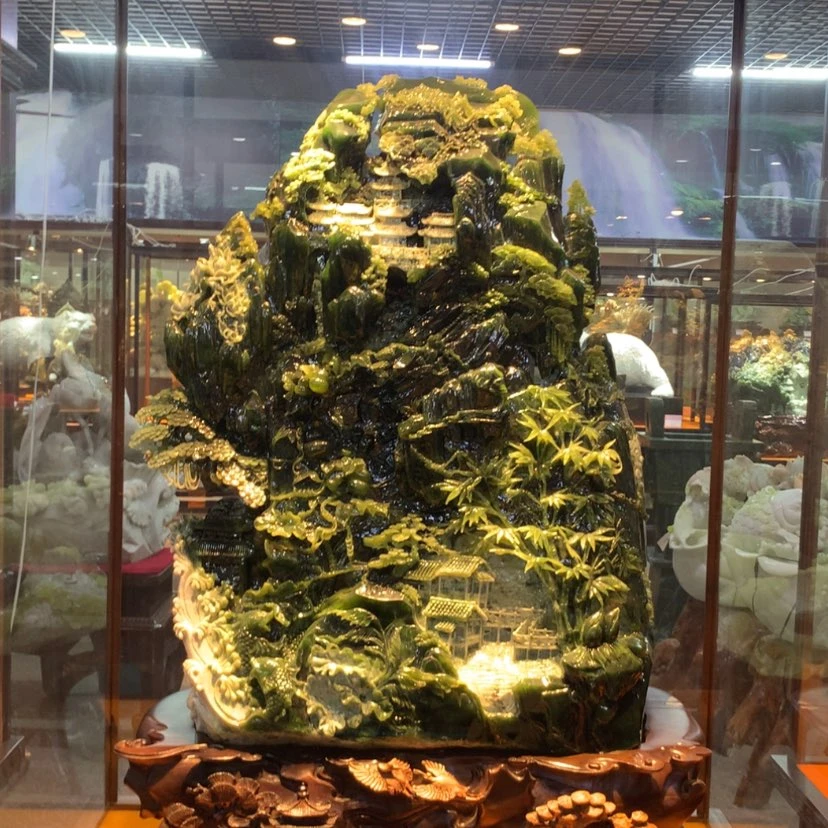 【闪购商品】未镶嵌蛇纹石玉摆件覆膜