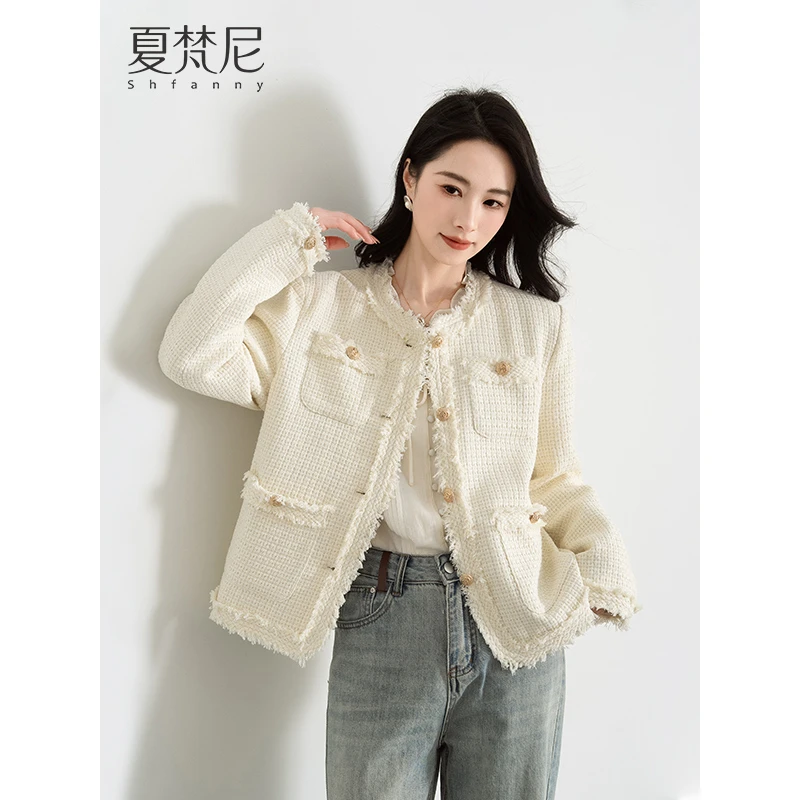 【奶香珍妮】夏梵尼小香风外套女春秋法式小个子上衣气质时尚