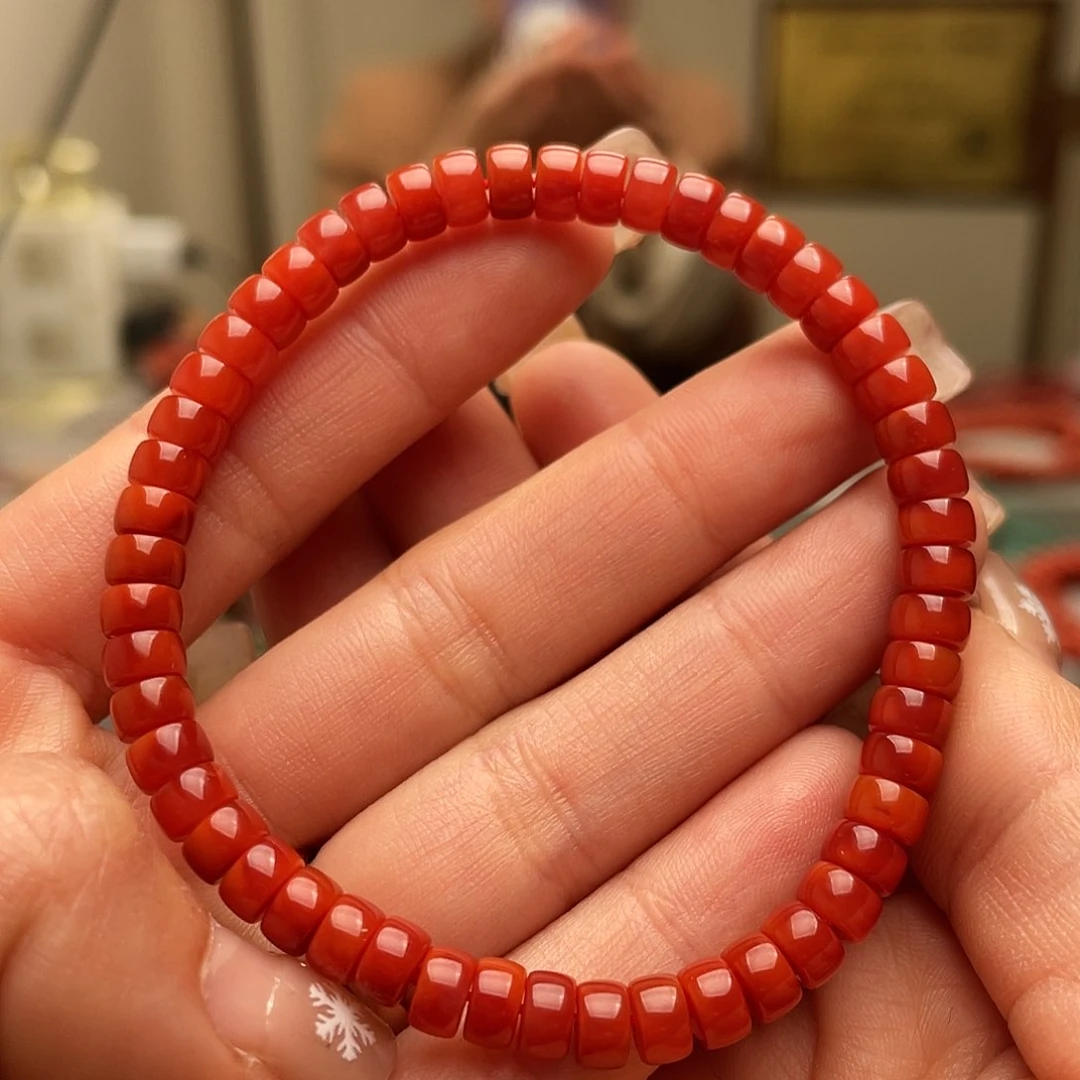 南红玛瑙手链未镶嵌