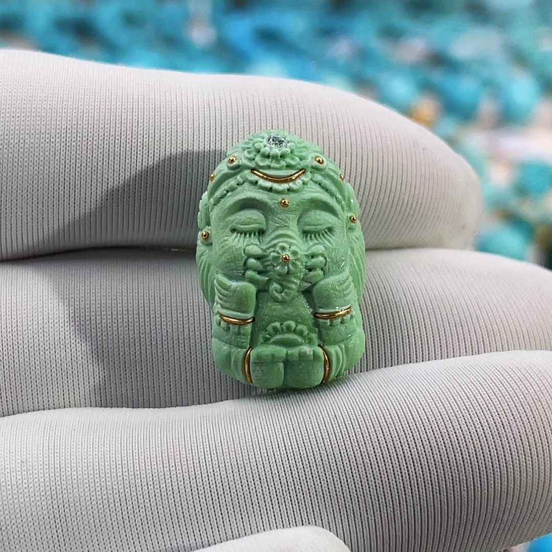 绿松石珠宝奇石未镶嵌