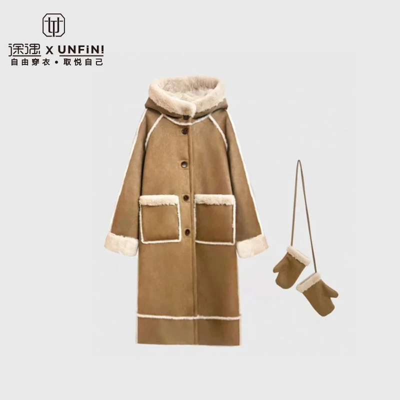 2024年冬季新款手套款连帽外套211TL66017