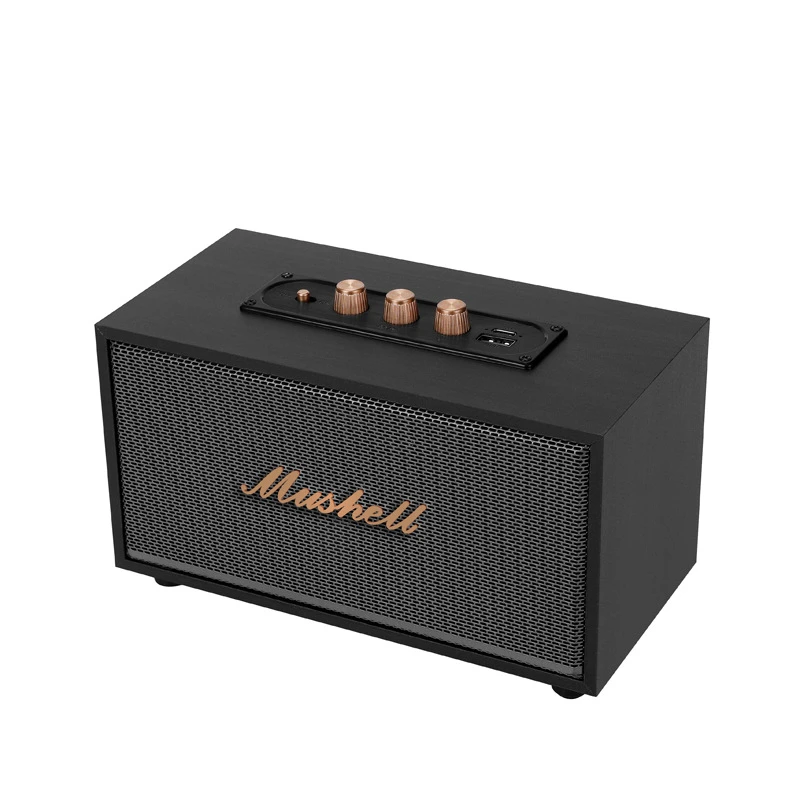 复古蓝牙音箱木质便携式hifi音响家用户外重低音炮