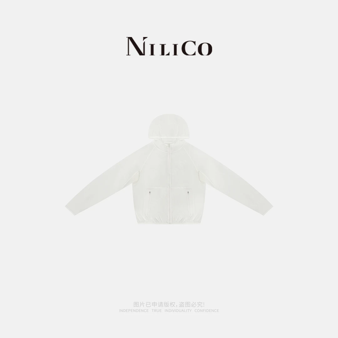NILICO【瞬时心动】夏季透气轻量化凉感抗菌遮肉显瘦遮阳轻薄外套