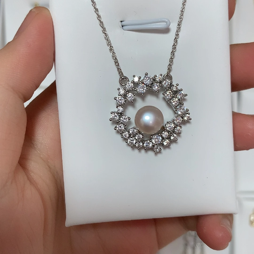 淡水珍珠颈饰合金