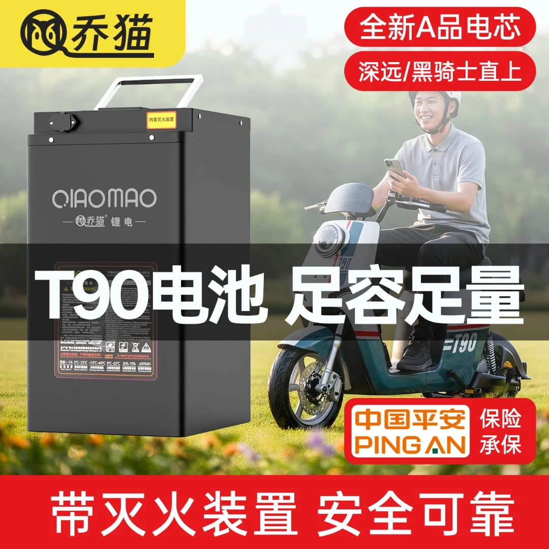 乔猫深远T90/E4电动车锂电池72V60V48V摩托车动力磷酸铁锂大电瓶
